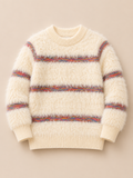 Boys Fur Sweatshirt Off-white