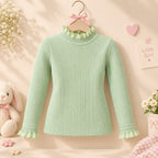 Girls Winter Mock neck Green