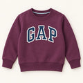 Kids Maroon GAP Logo Sweatshirt – Boys & Girls Full Sleeve Crew Neck Winter Pullover