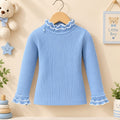 Girls Winter Mock Neck Sky Blue