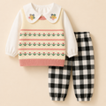 Baby 3pc's Suit Set Flower Yellow