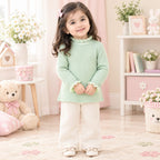 Girls Winter Mock neck Green