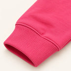 Kids Pink Stay Positive Graphic Sweatshirt – Boys & Girls Full Sleeve Crew Neck Winter Pullover