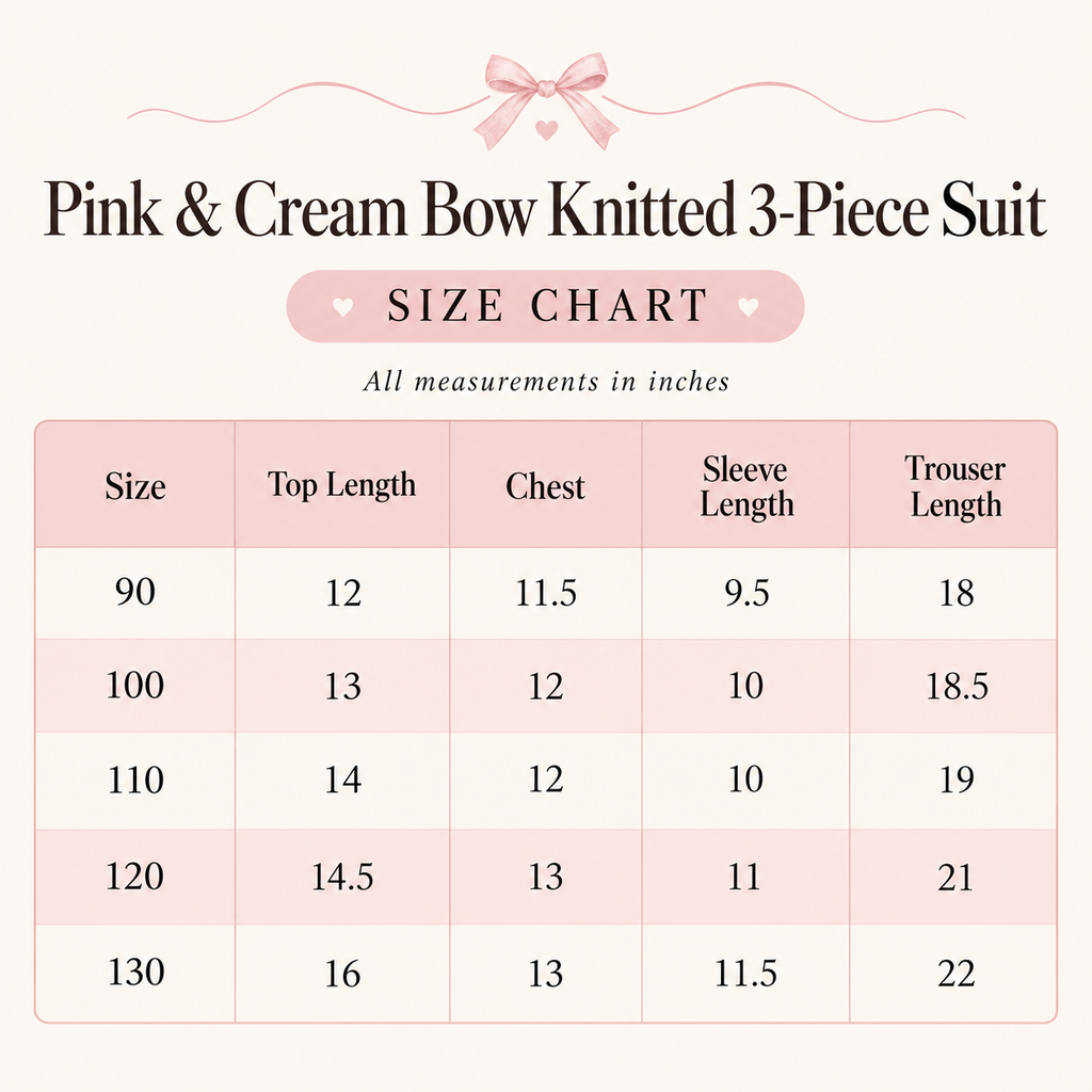 Baby Girls Pink Knitted Sweater with Cream Cable Knit Vest Design & Ruffle Pants – 2-Piece Winter Outfit