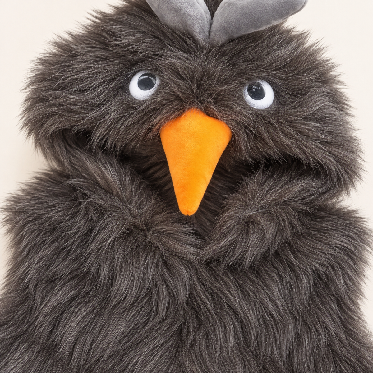 Kids Black Fluffy Chicken Hooded Faux Fur Vest – Cute Winter Outfit