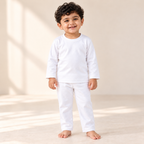 Kids’ White Top & Trouser 2-Piece Set