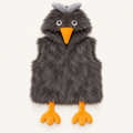Kids Black Fluffy Chicken Hooded Faux Fur Vest – Cute Winter Outfit