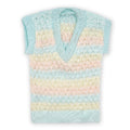 Multicolor sleeveless sweaters-Woolen