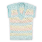 Multicolor sleeveless sweaters-Woolen