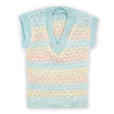 Multicolor sleeveless sweaters-Woolen