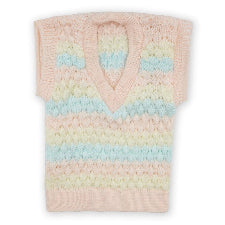 Multicolor sleeveless sweaters-Woolen