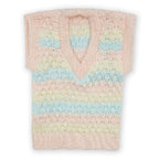 Multicolor sleeveless sweaters-Woolen