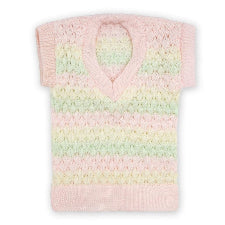 Multicolor sleeveless sweaters-Woolen