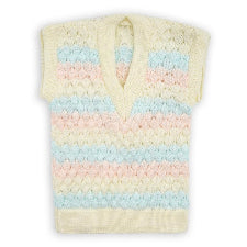 Multicolor sleeveless sweaters-Woolen