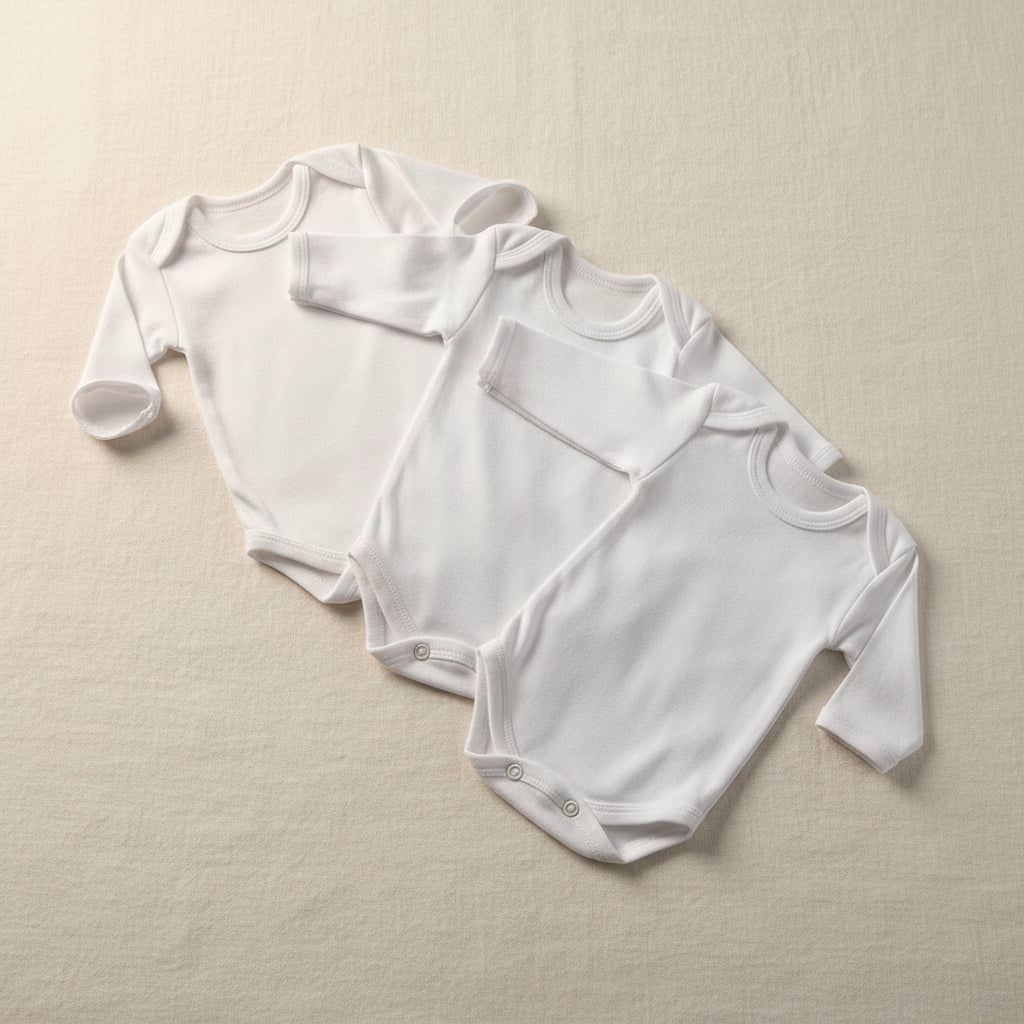 3 Pc's Full sleeves inner body suits -White