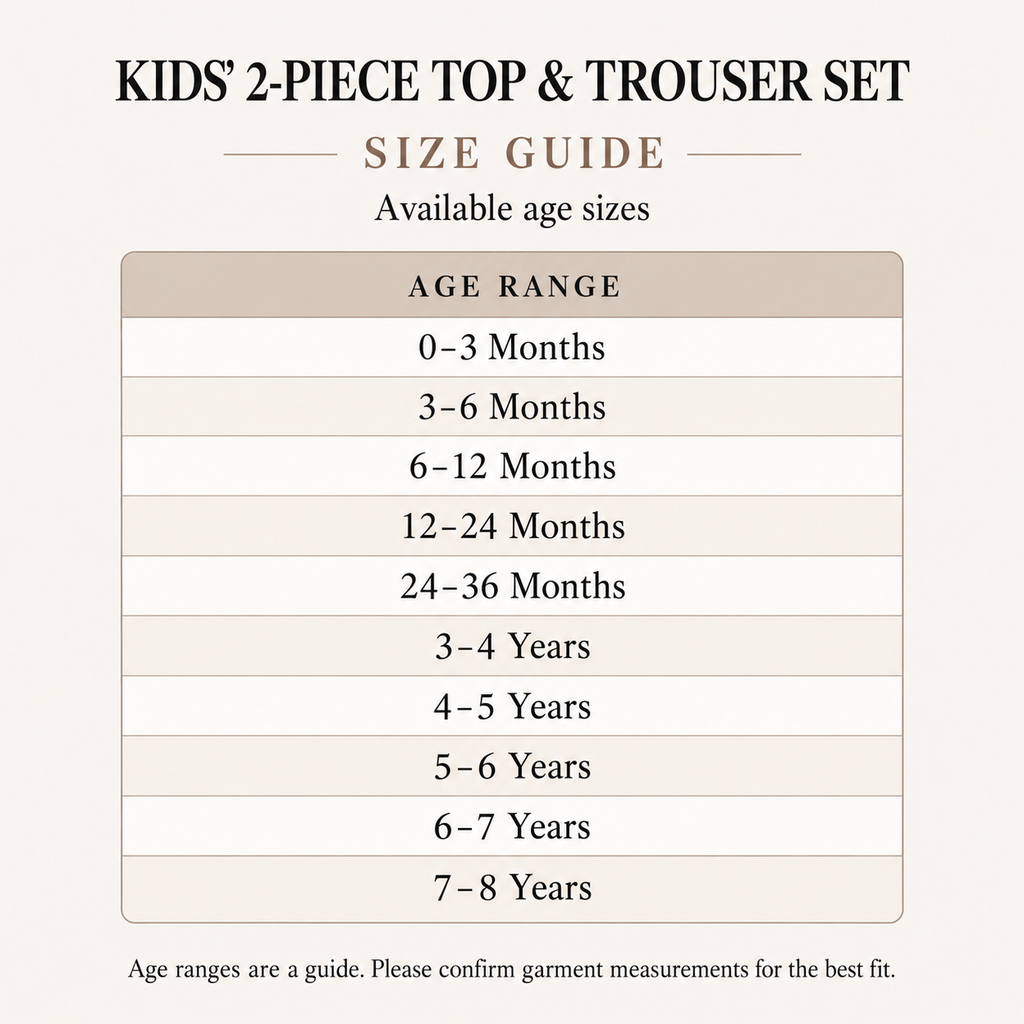Kids’ Black 2-Piece Outfit – Long-Sleeve Round-Neck