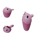 Baby Shower Mug with Cute Animal Lid- pink